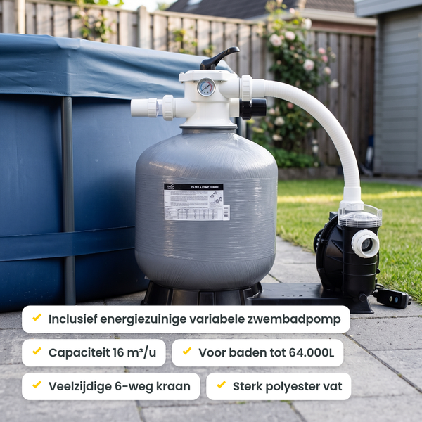 W'eau MFV-24 variabele zandfilterset - 16 m³/u