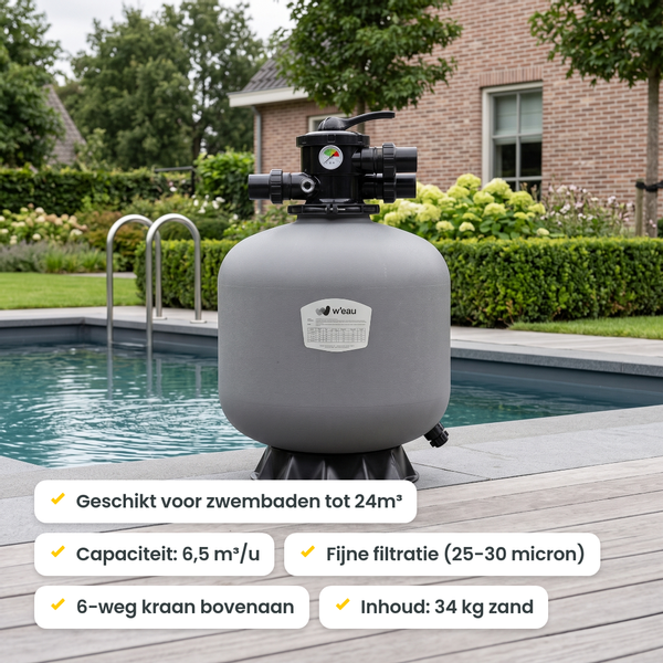 W'eau HDPE-400 top mount zandfilter 6,5m³