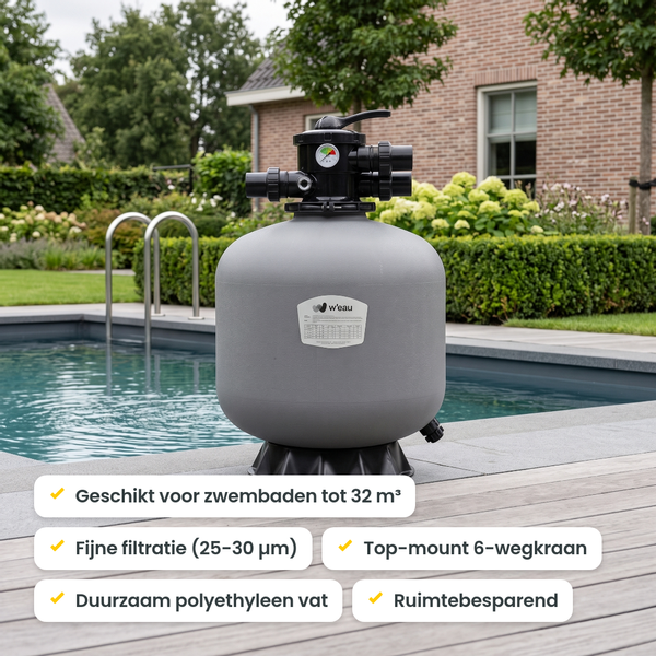 W'eau HDPE-500 top mount zandfilter 12m³