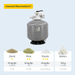 W'eau V-350 glasvezelversterkt topmount zandfilter 4m³