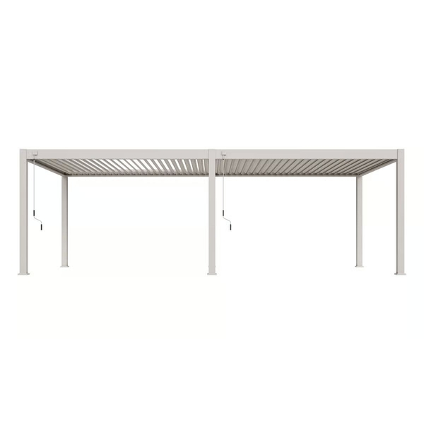 Orion Premium vrijstaand lamellen overkapping 400x800 cm handmatig - Zand