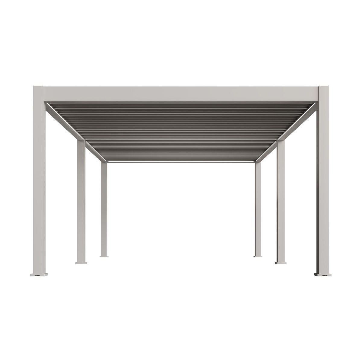 Orion Premium vrijstaand lamellen overkapping 400x800 cm elektrisch - Zand