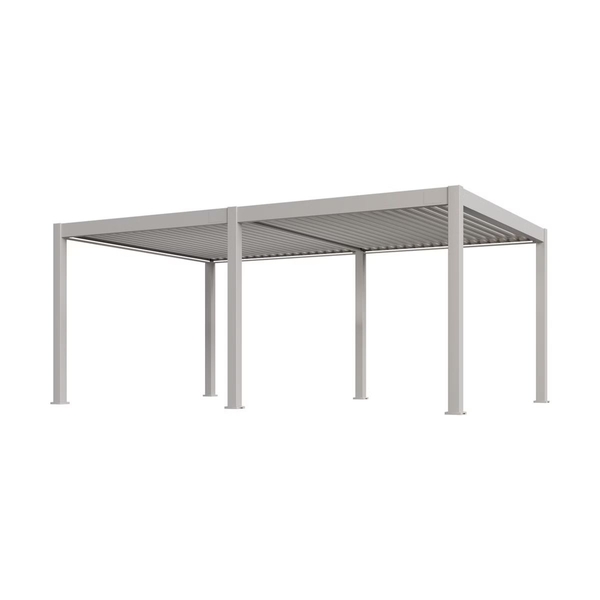 Orion Premium vrijstaand lamellen overkapping 400x800 cm elektrisch - Zand