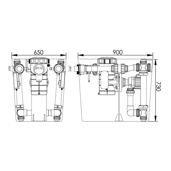 AquaForte Plug & Play filterput - zwemvijvers tot 75m³
