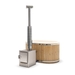 Houtgestookte hottub Extern - ovaal - 2 personen - Wit
