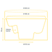 Maten Houtgestookte hottub Intern - 3-4 personen - Wit
