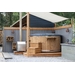 Houtgestookte hottub Extern - 4-6 personen - Grijs