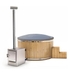 Houtgestookte hottub Extern - 4-6 personen - Grijs

