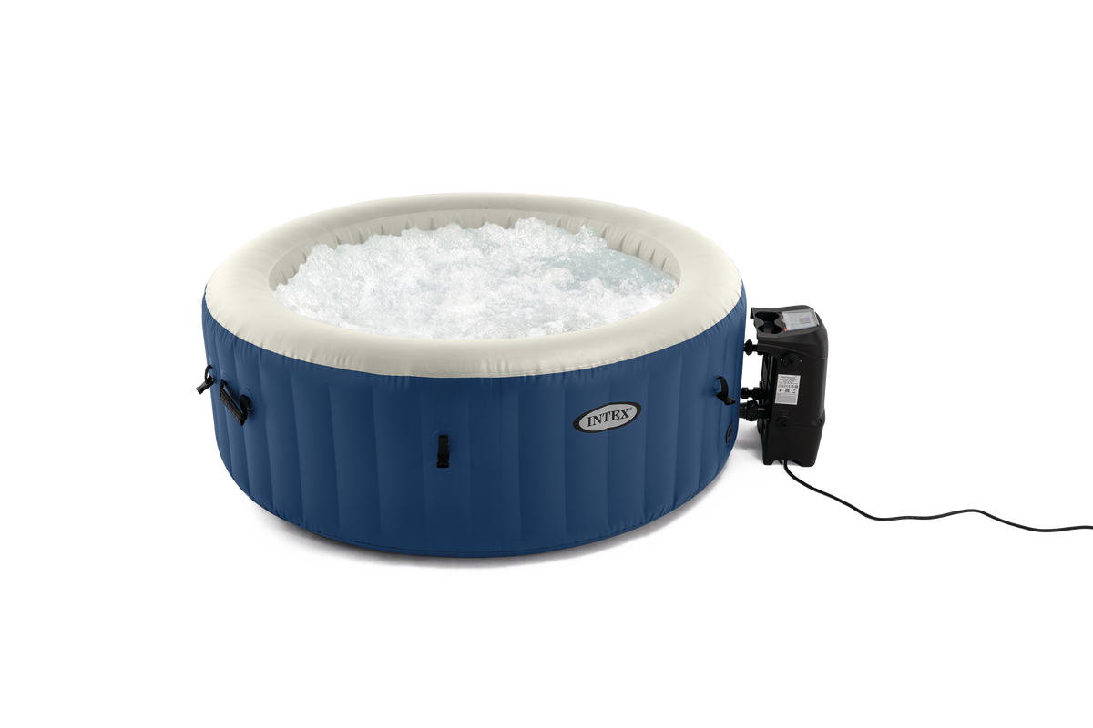 Intex Pure Spa Bubble massage blauw opblaasbare spa - 4 persoons