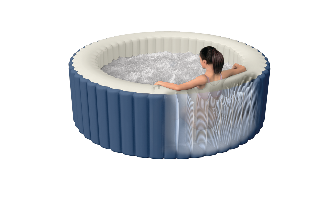 Intex Pure Spa Bubble massage blauw opblaasbare spa - 4 persoons