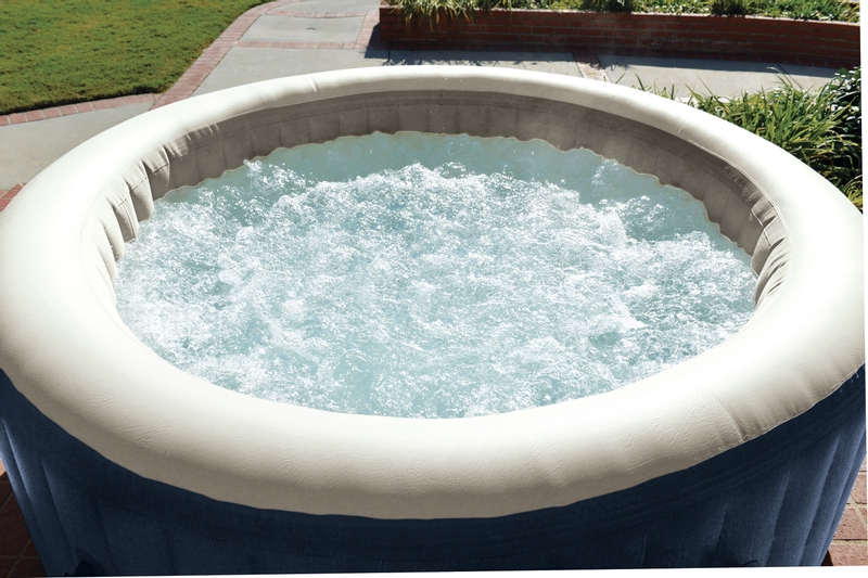 Intex Pure Spa Bubble massage blauw opblaasbare spa - 4 persoons
