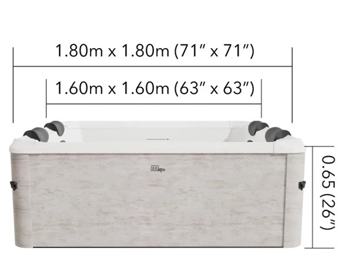 MSpa Lithos Aero frame spa - 6 persoons