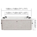MSpa Lithos Aero frame spa - 6 persoons