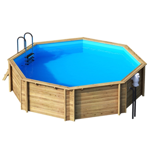 Ga naar het circuit Integreren Storing Goedkoop houten zwemabad kopen? Bekijk het Tropic Octo 414 houten zwembad  eens!