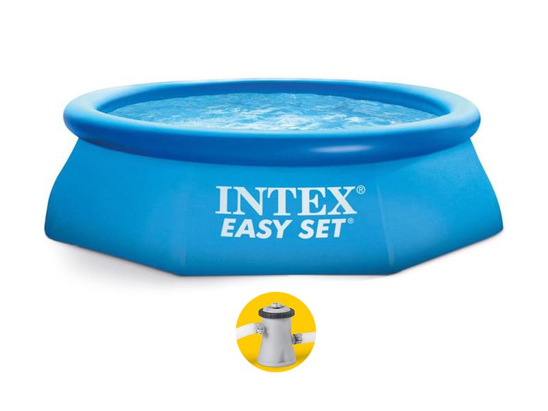 ovn halskæde Rastløs Intex Easy Set Pool - 244 x 61 cm - met filterpomp