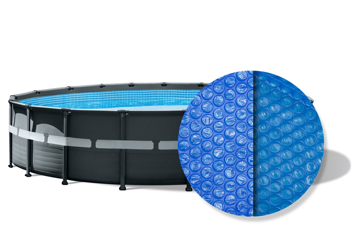 Intex solar cover rond - 488 cm (zeilmaat 470) - Blauw