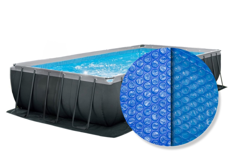 Intex solar cover rechthoekig - 732 x 366 cm (zeilmaat 716 x 346) - Blauw