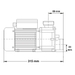 LX JA35 Spa Circulatiepomp 0,33 PK