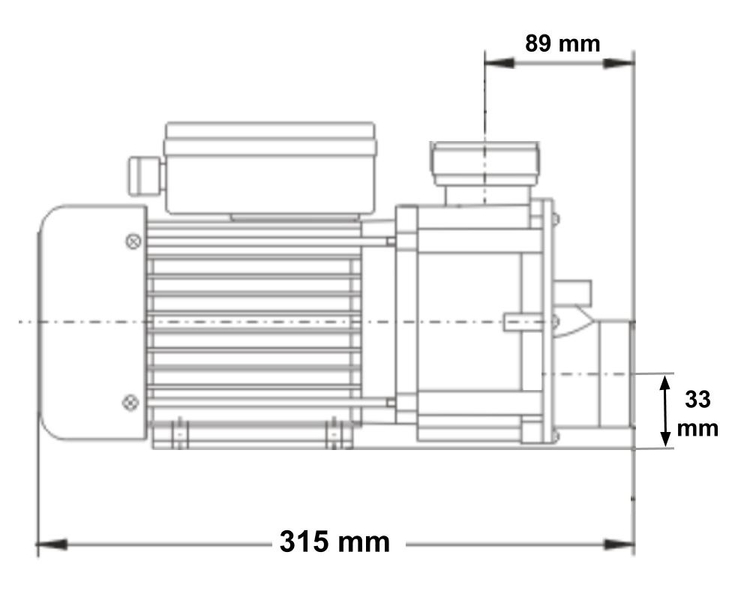 LX JA35 Spa Circulatiepomp 0,33 PK