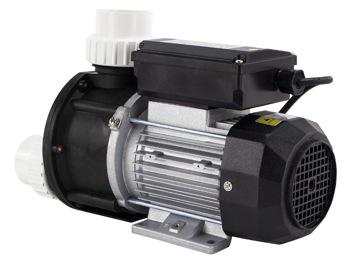 LX JA75 Spa Circulatiepomp 0,75 PK achteraanzicht.