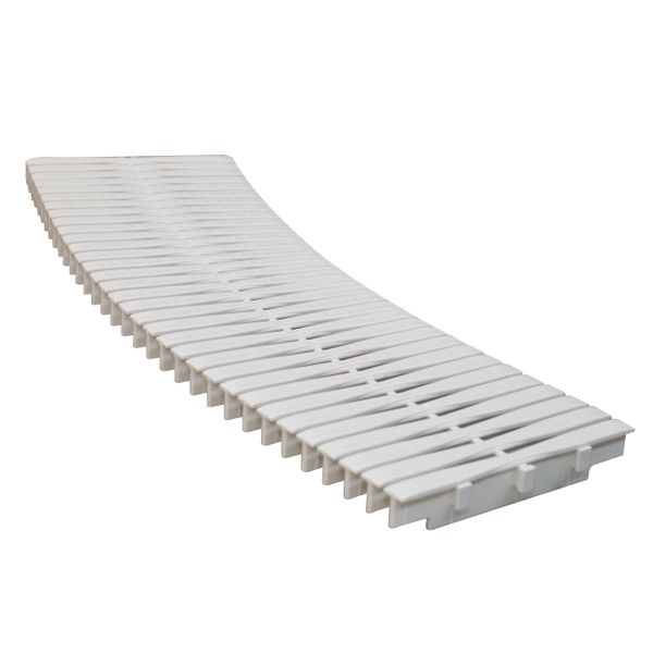 Zwembadrooster (gootrooster) - 245 mm wit (dikte 34 mm)