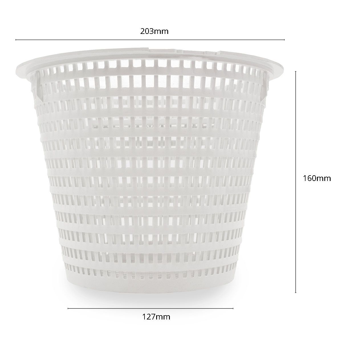 Skimmermandje Certikin incl afmetingen
