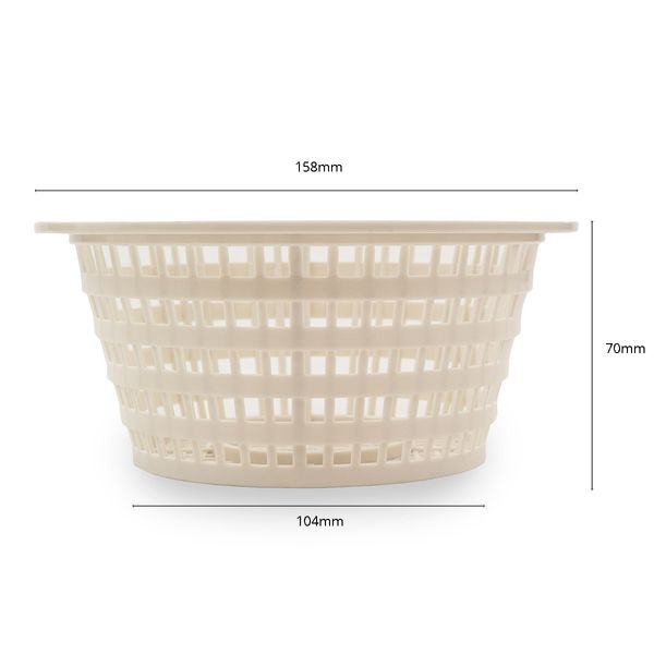 Skimmermandje Wilbar incl afmetingen