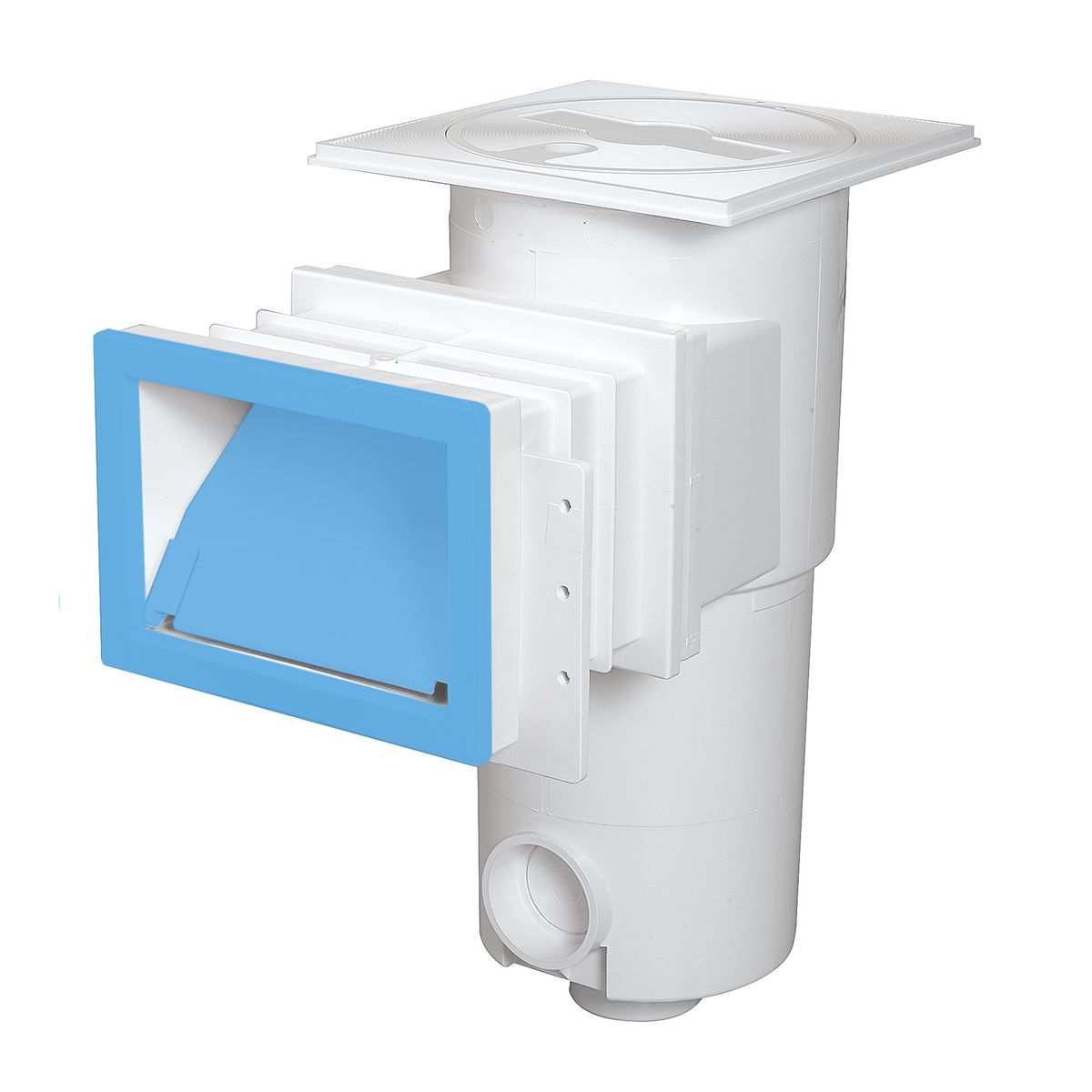 Flenskap met klep voor smalle zuigmond - Blauw