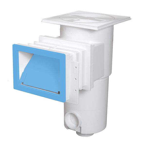 Flenskap met klep voor smalle zuigmond - Blauw