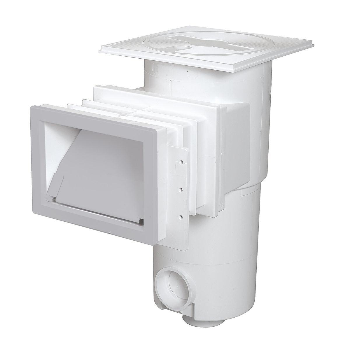 Flenskap met klep voor smalle zuigmond - Grijs