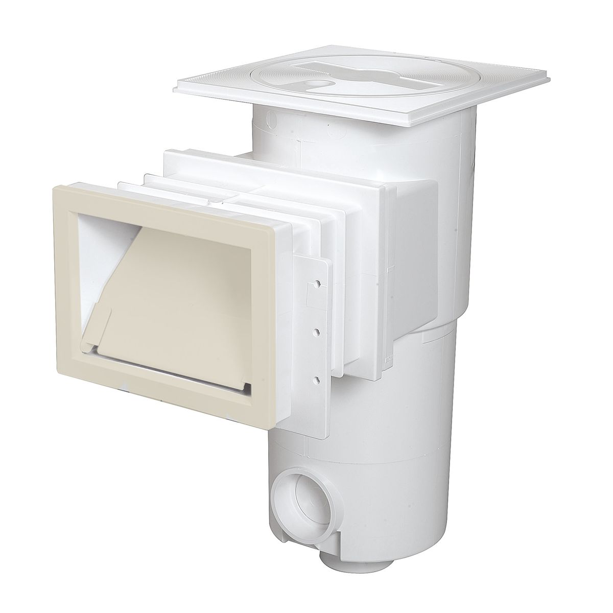 Flenskap met klep voor smalle zuigmond - Zand/beige