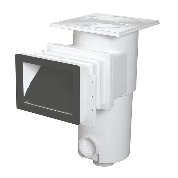 Flenskap met klep voor smalle zuigmond - Zwart