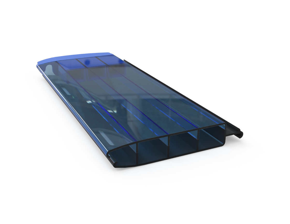 Aquadeck PVC Solar lamellenafdekking zwembad- per m2 - Blauw