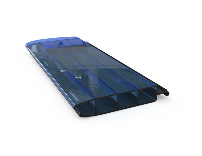 Aquadeck PVC Solar lamellenafdekking zwembad- per m2 - Blauw