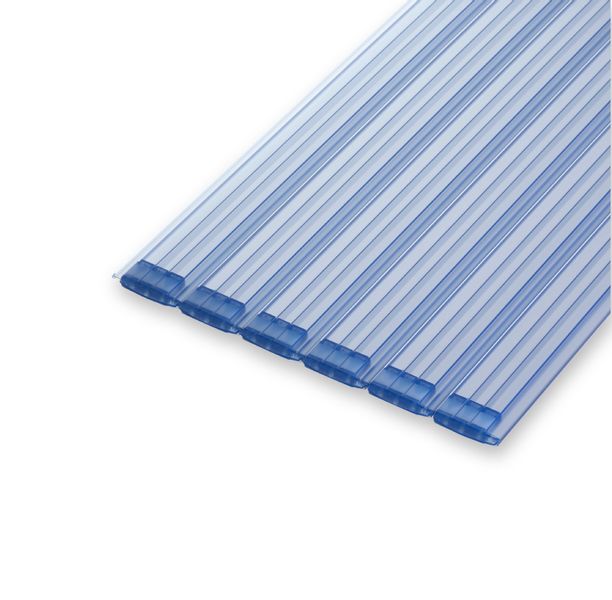 Aquadeck PVC lamellenafdekking zwembad- per m2 - Transparant