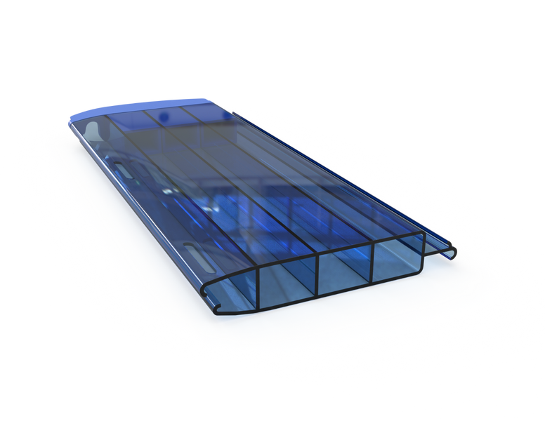 Aquadeck PVC lamellenafdekking zwembad- per m2 - Transparant