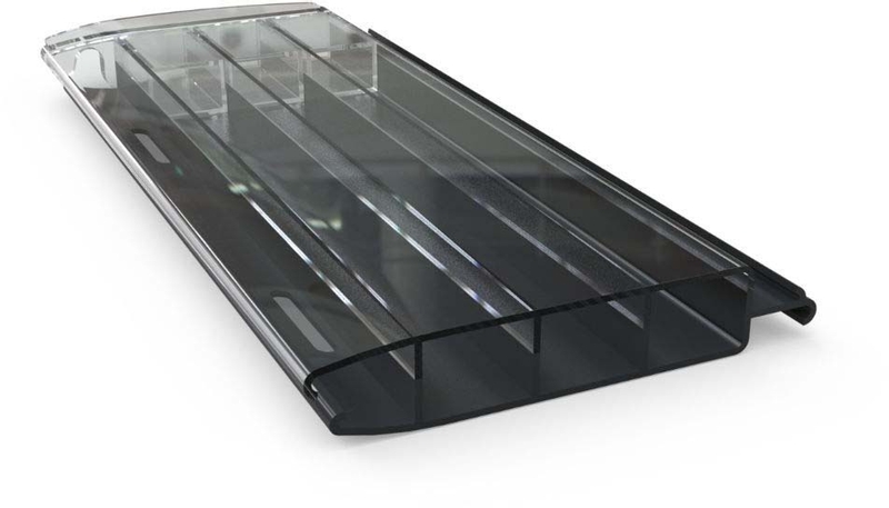 Aquadeck Polycarbonaat Solar lamellenafdekking zwembad - per m2 - Transparant