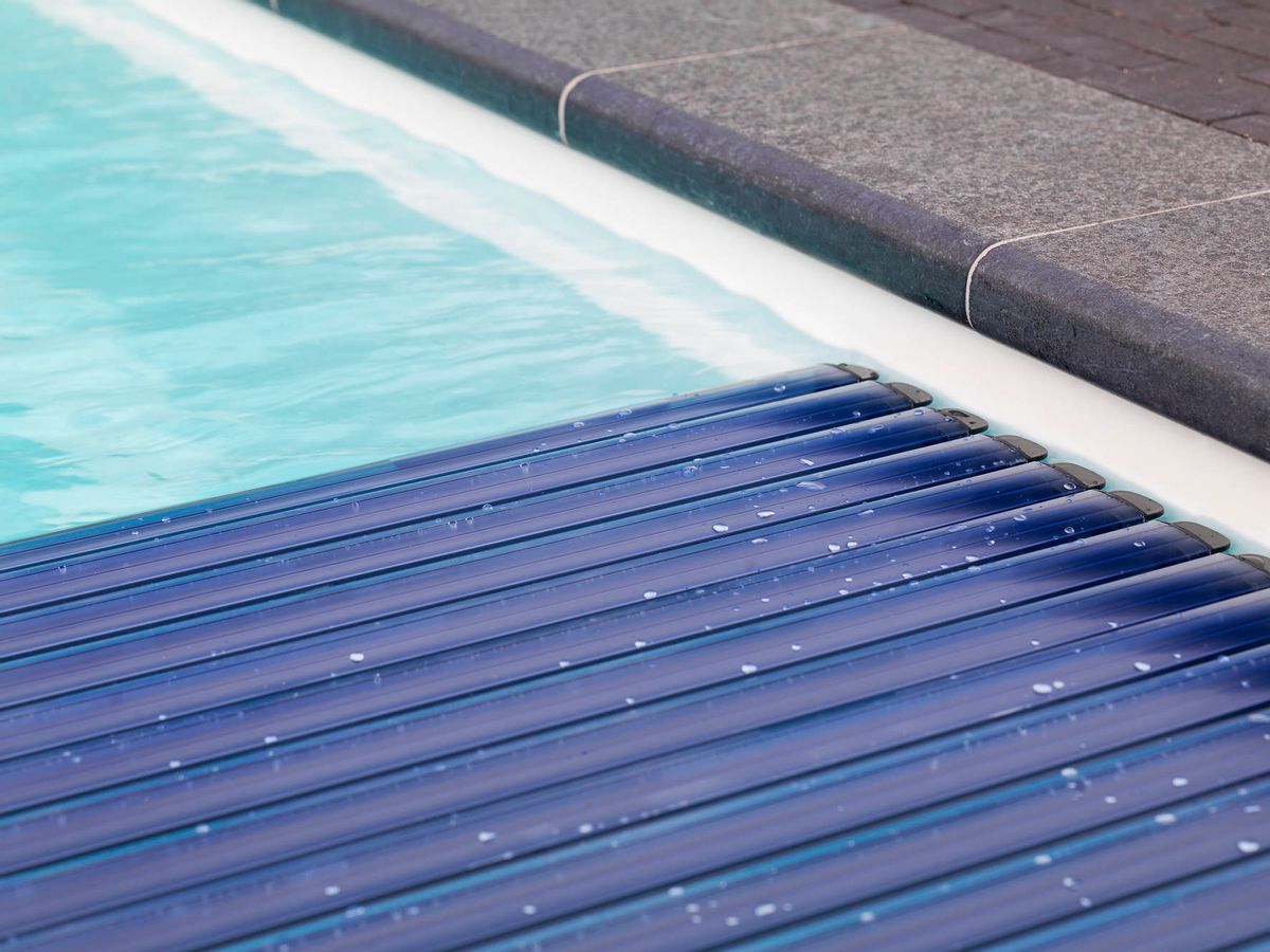 Starline Roldeck PVC Solar lamellenafdekking zwembad - per m2 - Blauw