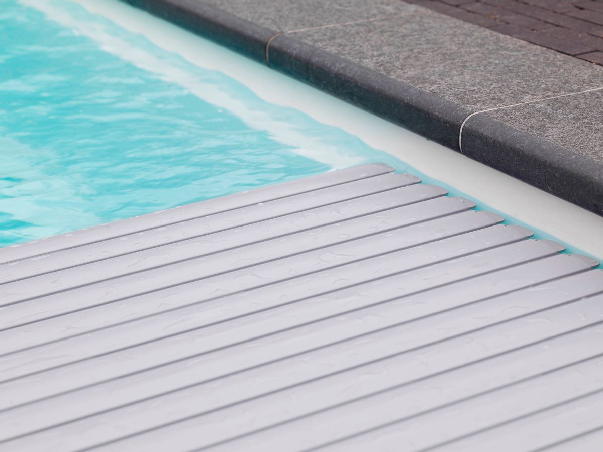Starline Roldeck PVC lamellenafdekking zwembad - per m2 - Grijs