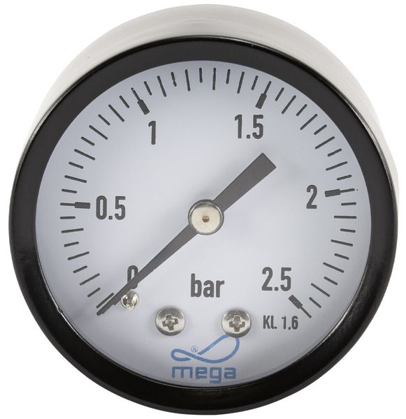 Manometer zandfilter drukmeter 0 bar (achteraansluiting)