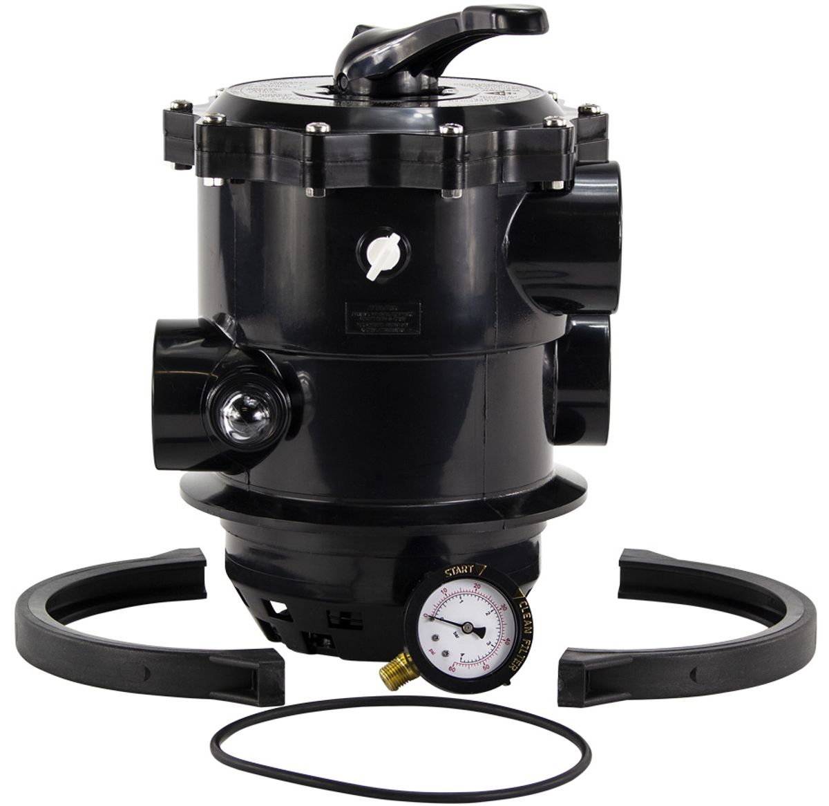 Pentair 6-weg klep 1,5" topmount voor Tagelus zandfilter onderdelen.