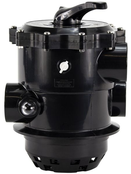 Pentair 6-weg klep 1,5" topmount voor Tagelus zandfilter vooraanzicht.