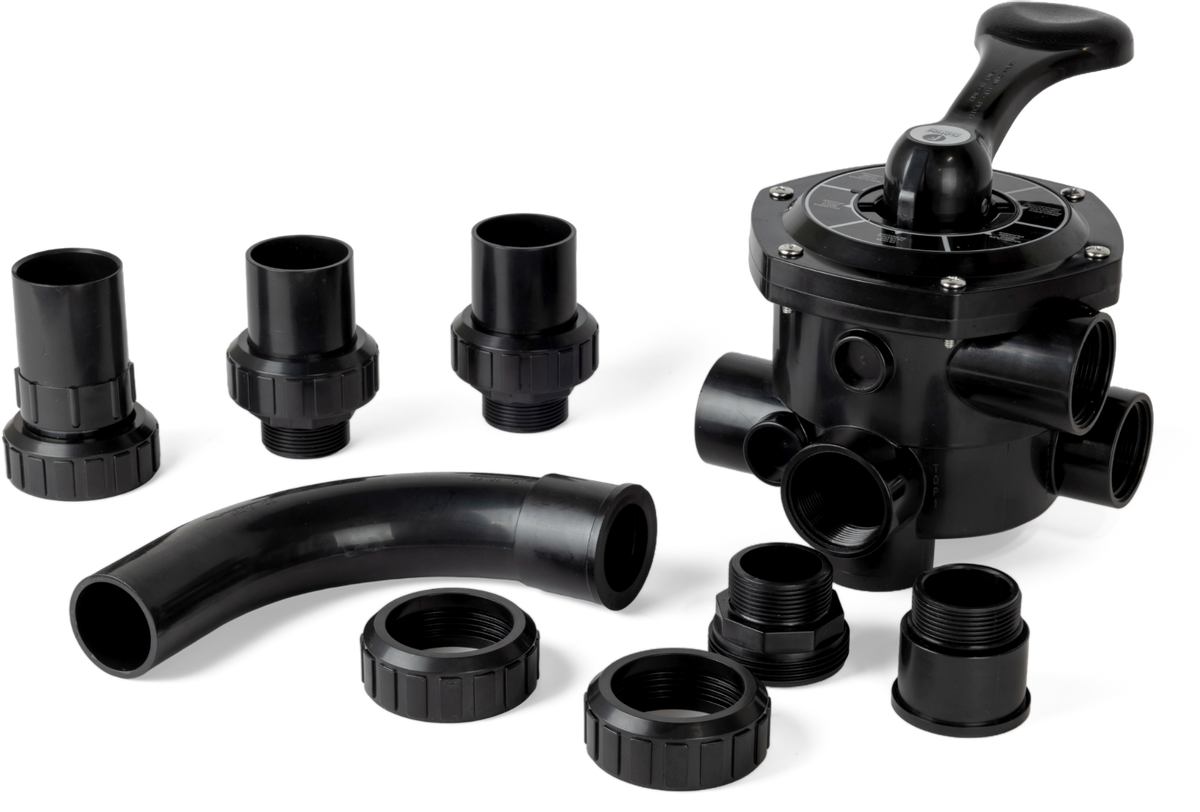 Mega 6-weg klep 1,5" sidemount voor S450, S500, S650 zandfilter
