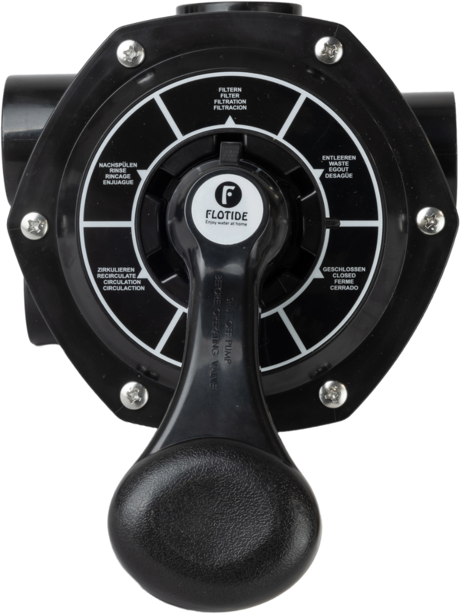 Mega 6-weg klep 1,5" sidemount voor S450, S500, S650 zandfilter
