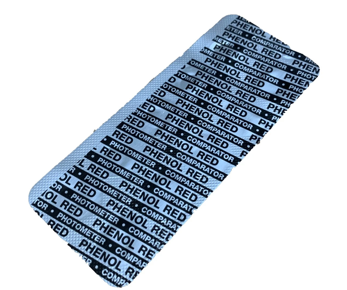 Phenol Red pH tabletten voor digitale tester - 100 stuks