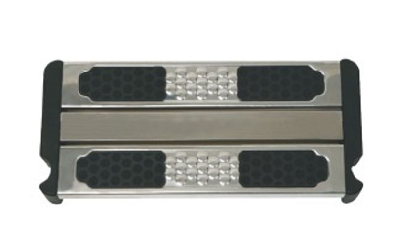 Dubbele treden voor zwembadtrap RVS