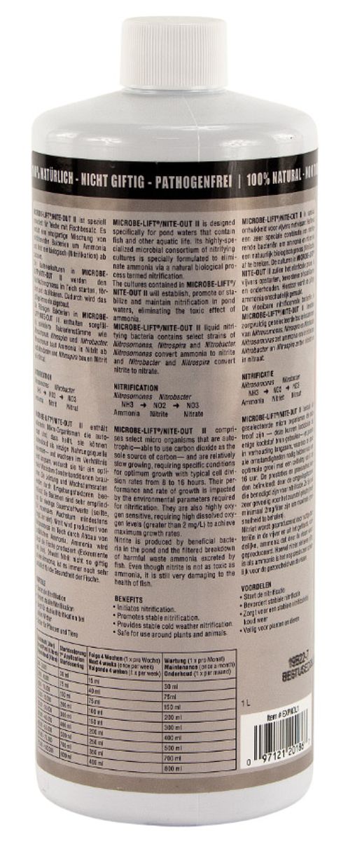 Microbe-lift Nite Out II snelle amonia en nitriet verwijdering 1L