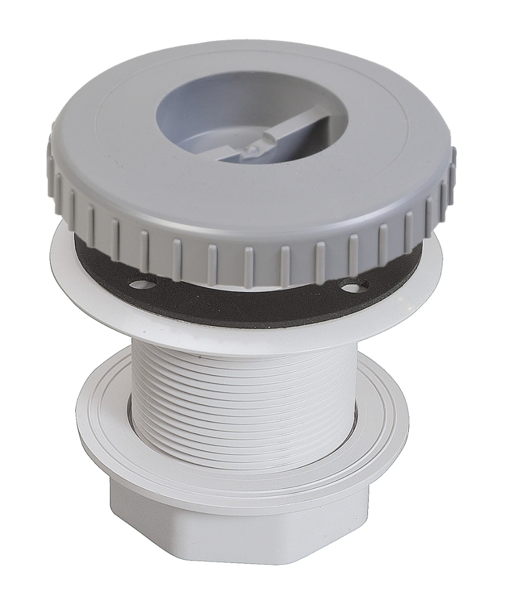 Aquareva Stofzuigeraansluiting + moer - Grijs