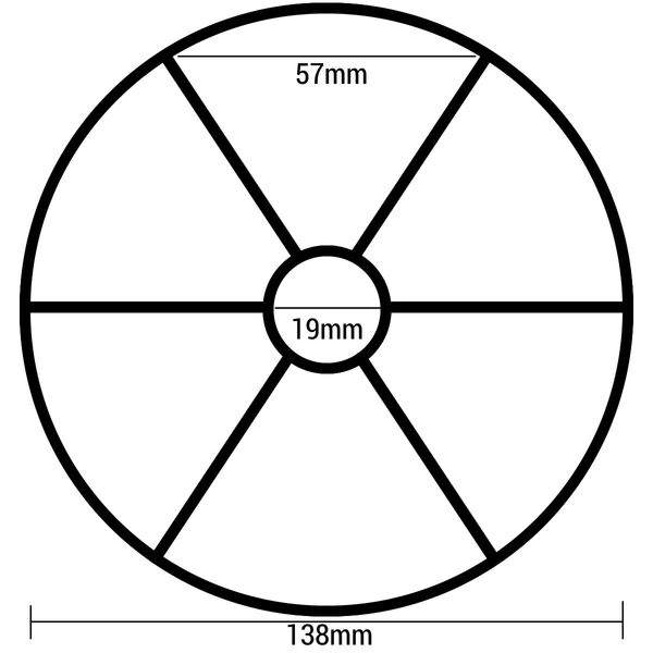 Rubberen ring 6-wegkraan Hayward Ø138mm (Type 2)