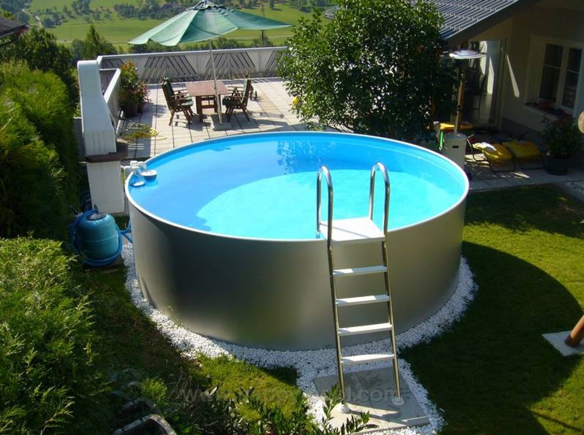 Happy Pool metalen zwembad Ø4,50 x 120cm